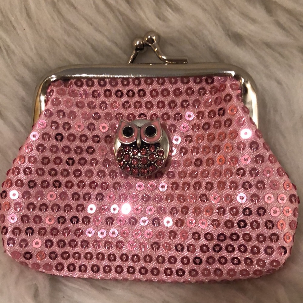 Snap Coin Purse/Pink Sequined/NWOT - Picture 5 of 9